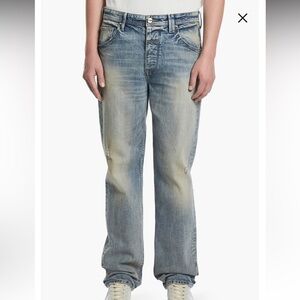 VAYDER Straight Leg Pant Forrest Carpenter Jeans Light Wash Size 28 $415 NWT